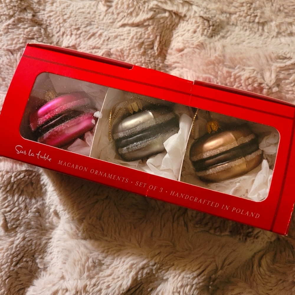 Sur La Table Macaron Ornaments Set of 3